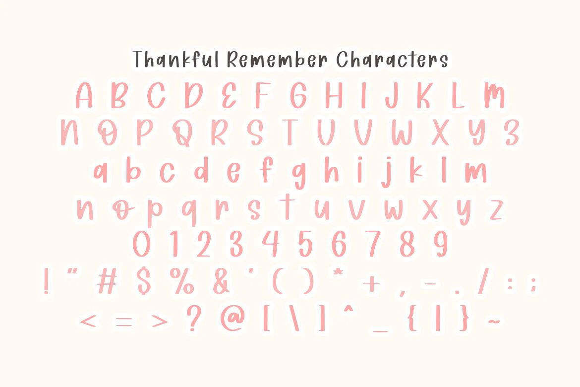 Thankful Remember - Cute Handwriting Display Font - Image 6
