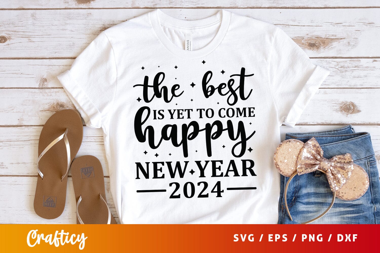 The best is yet to come happy new year 2024 SVG Design - Image 3