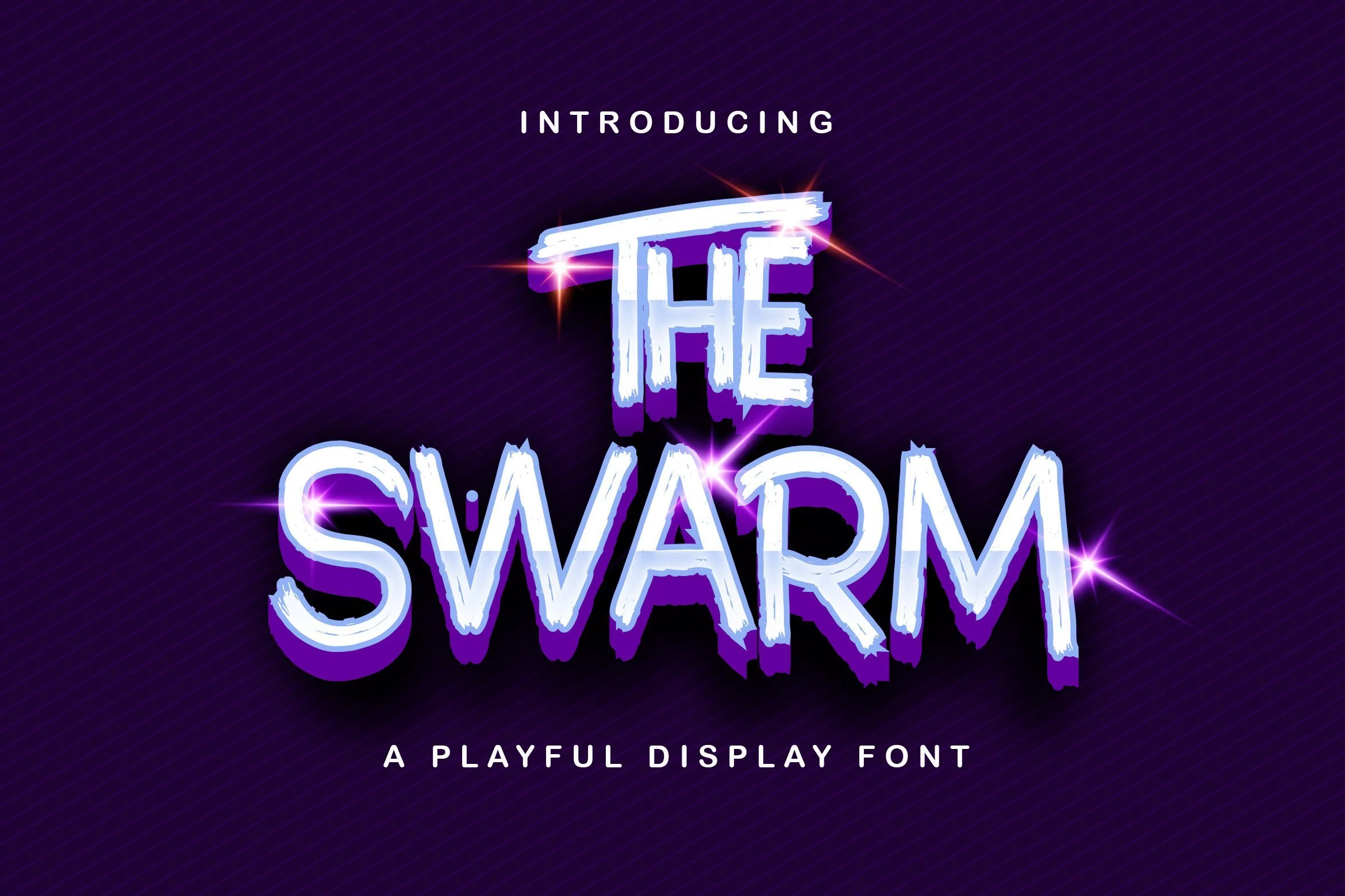 The Swarm - Playful Display Font