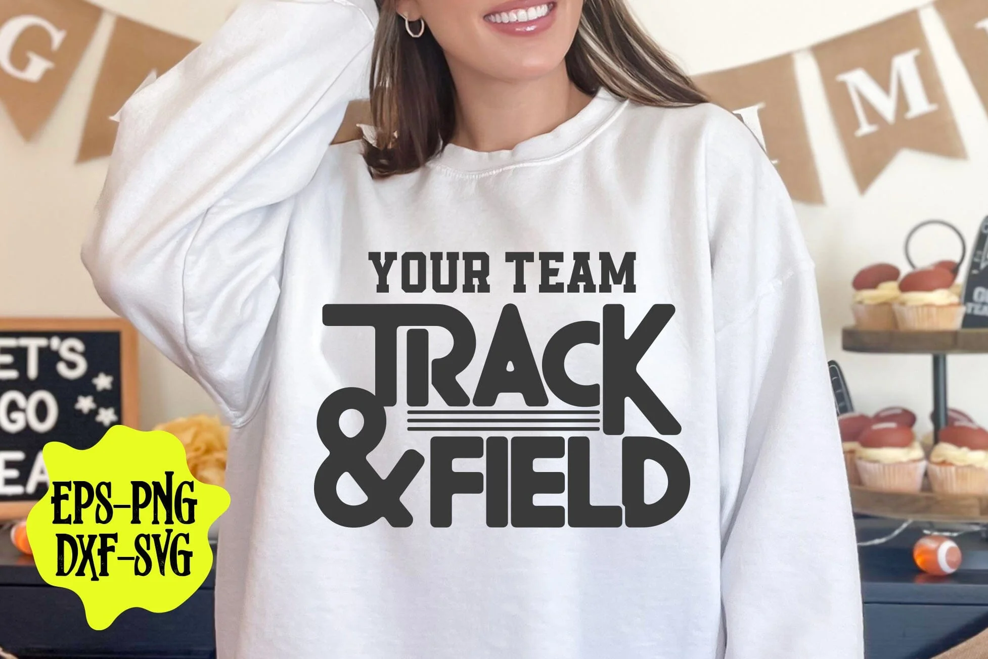 Track and Field SVG PNG - Sporty Graphic for Shirts, Bags, and Sports Accessories - Image 4