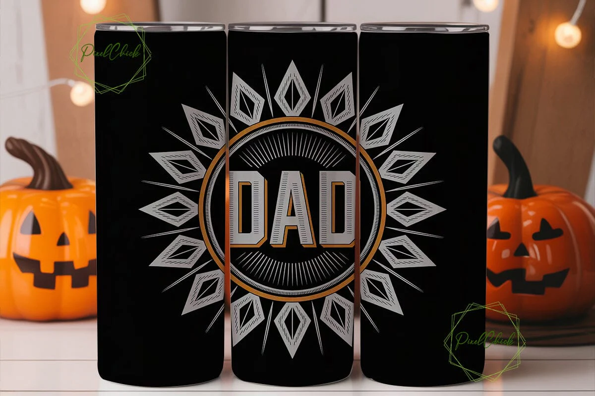 Tribal Dad 20oz Tumbler Wrap - Image 2