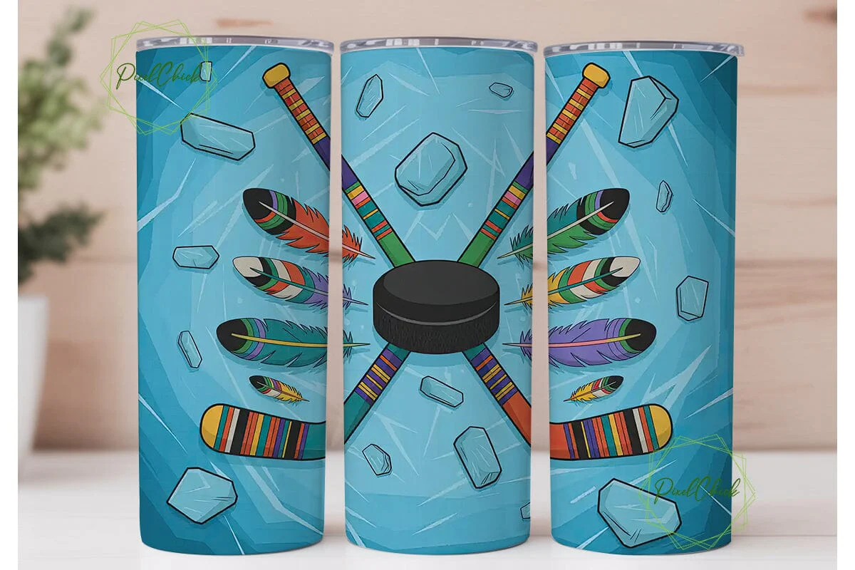 Tribal Hockey 20oz Tumbler Wrap