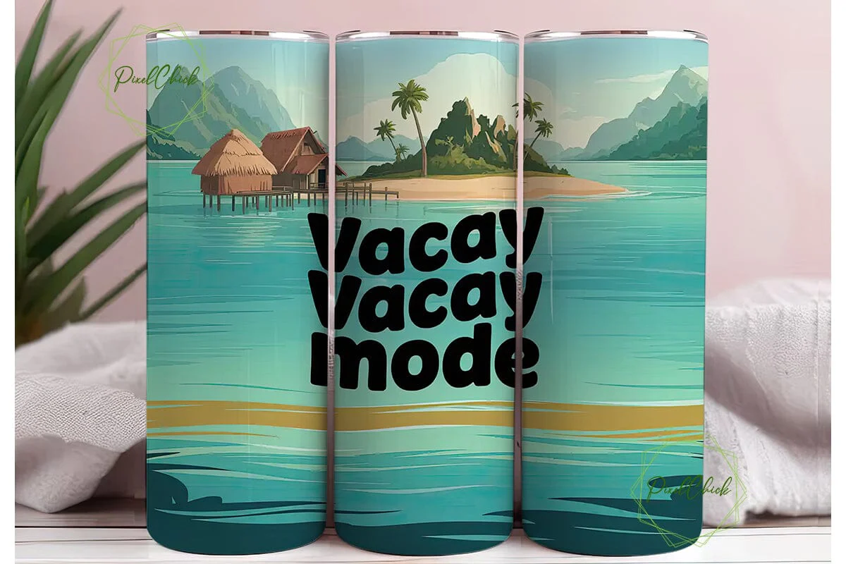 Tropical Getaway 20oz Tumbler Wrap - Image 3