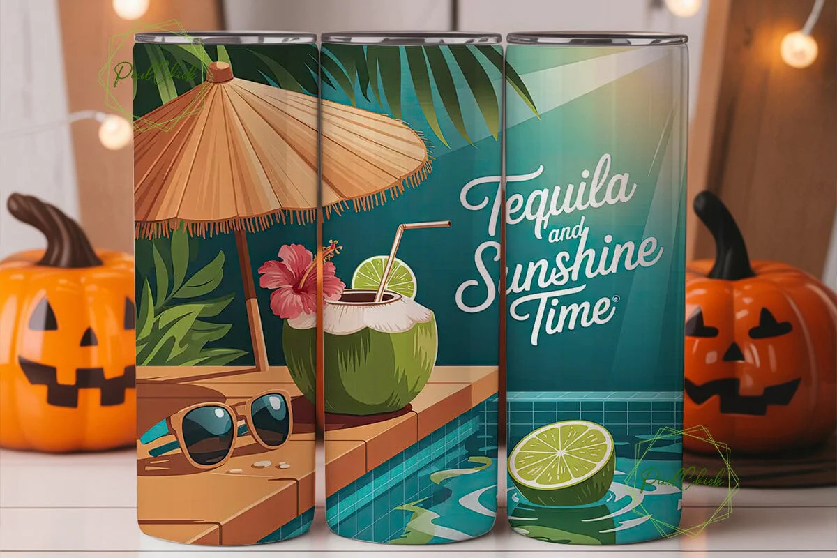 Tropical Tequila Sunshine 20oz Tumbler - Image 3