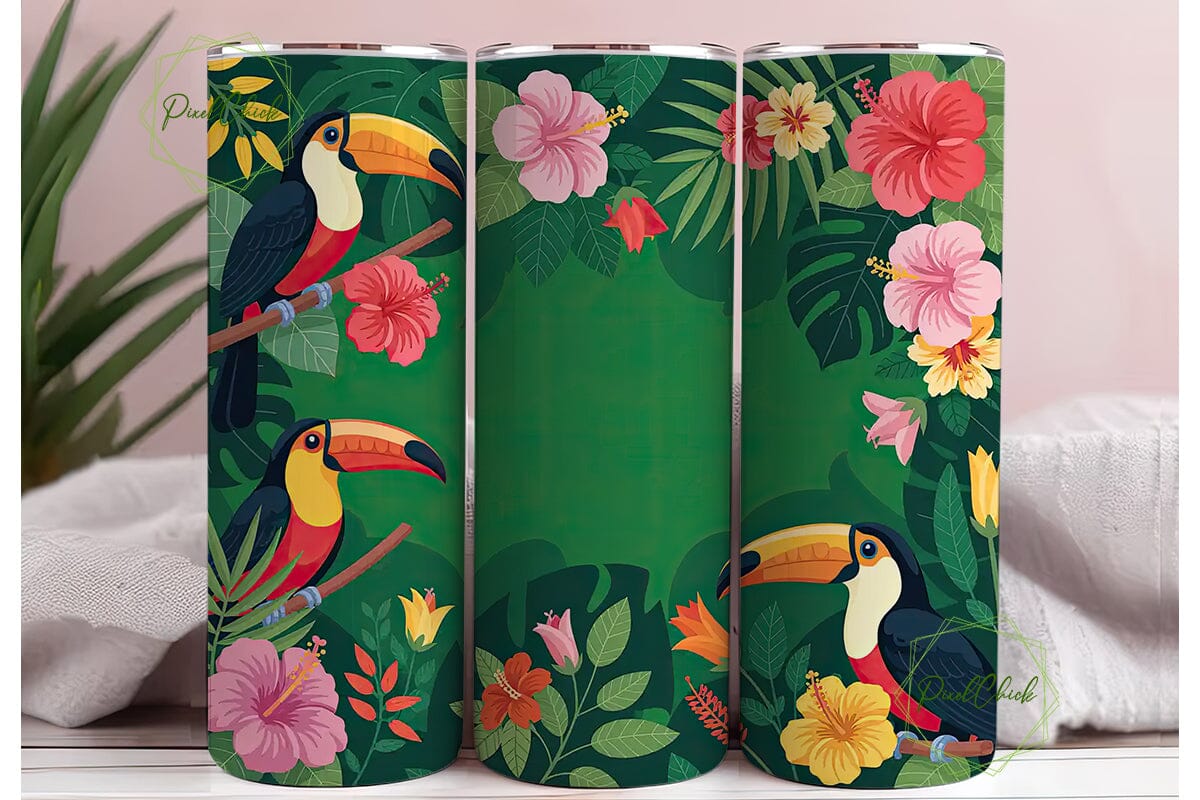 Tropical Toucan 20oz Tumbler Wrap - Image 3