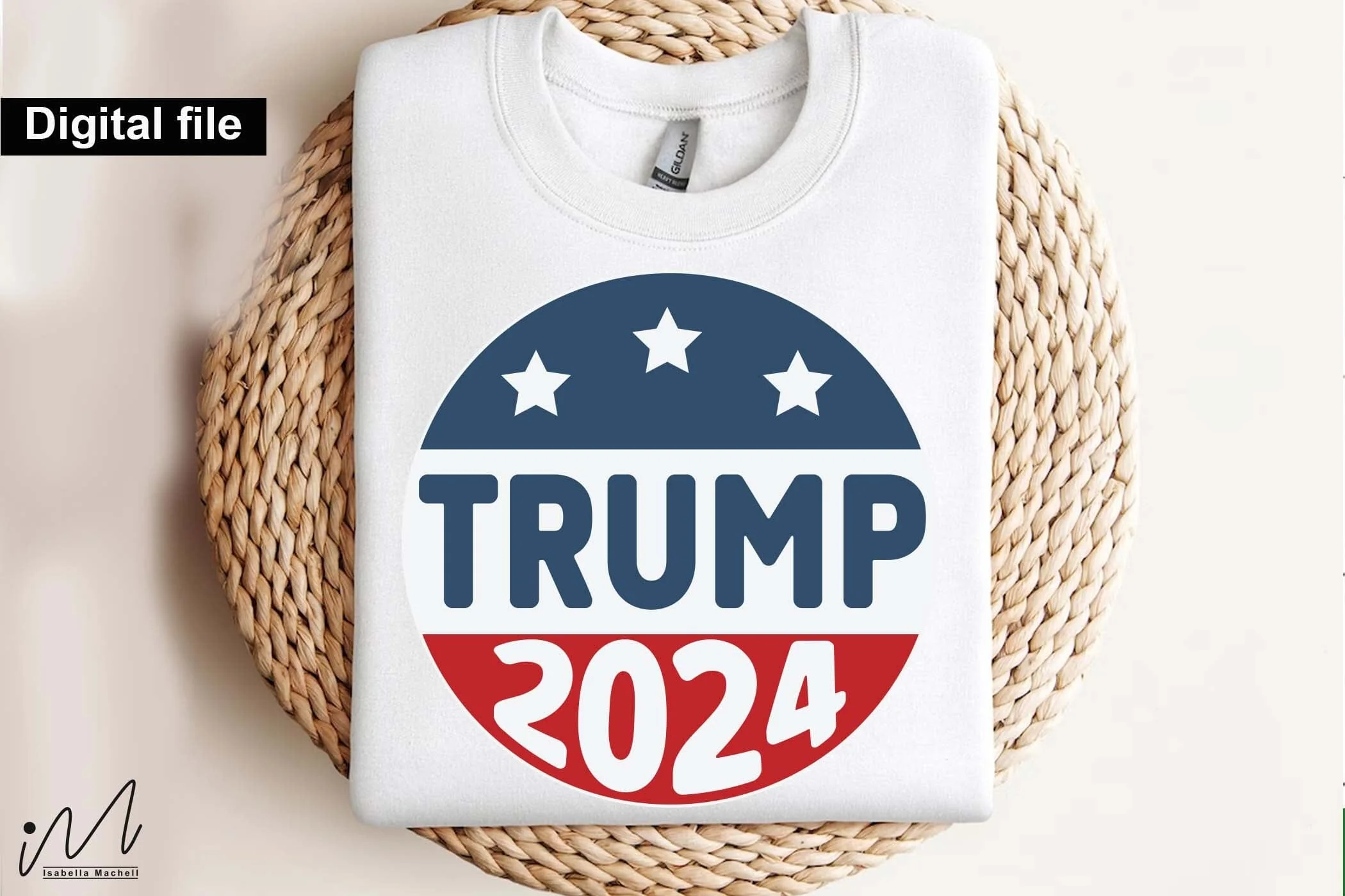 Trump 2024 round sign svg, Trump t-shirt, Trump and flag, Trump president, Trump cut files,Trump again svg, USA Flag svg, Donald trump svg,Trump cut files,Trump Cricut