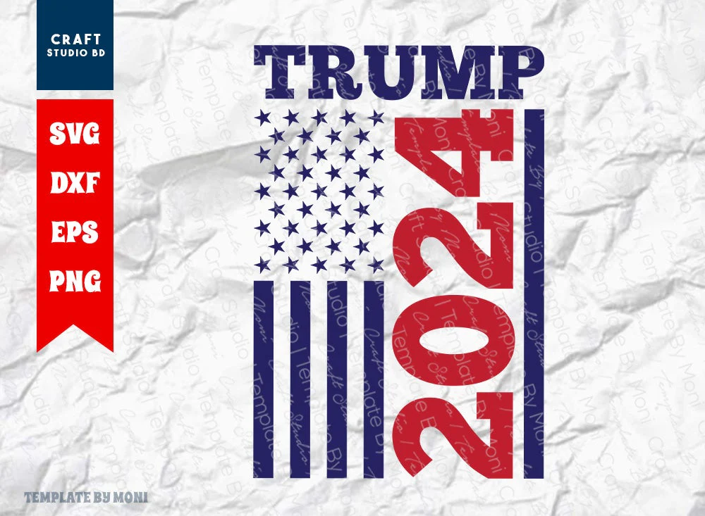 Trump 2024 SVG Cut File, Tshirt Design, Trump 2024 Quote Design Svg