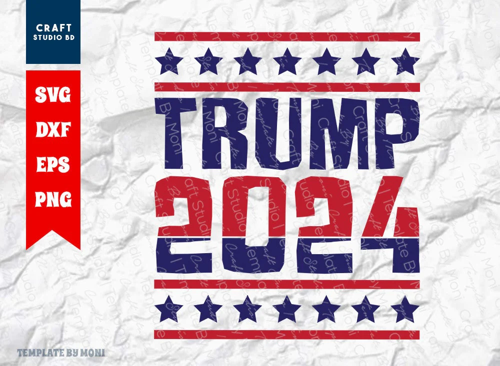 Trump 2024 SVG Cut File, Tshirt Design, Trump 2024 Quote Design Svg