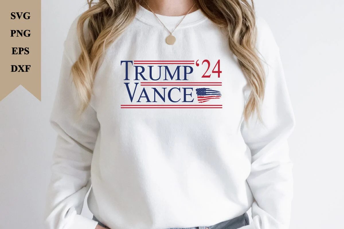 Trump 2024 SVG, Trump 2024 Png, President Trump, Digital Design for T-Shirts, Cricut & Silhouette, Digital Download, Instant Download - Image 3