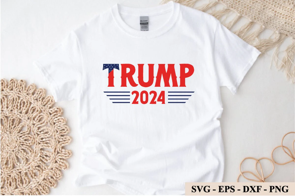 Trump 2024 SVG, Trump 2024 Png, President Trump, Digital Design for T-Shirts, Cricut & Silhouette, Digital Download, Instant Download - Image 3