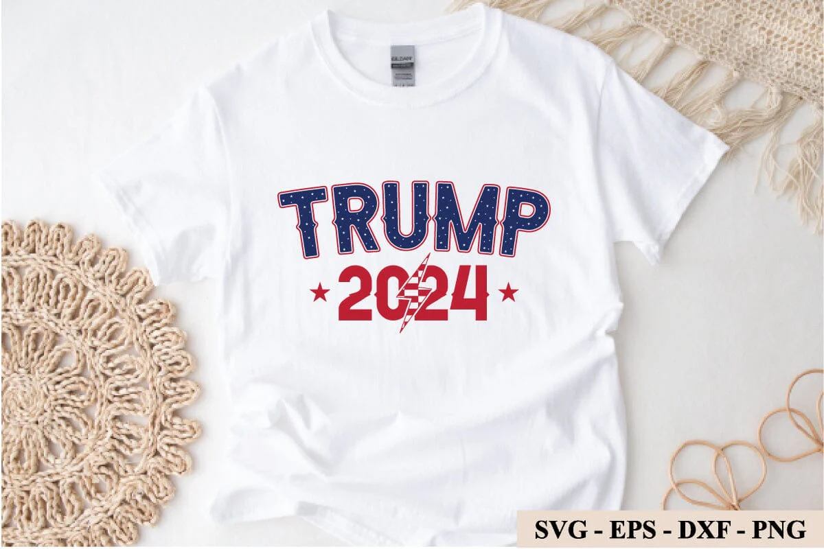 Trump 2024 SVG, Trump 2024 Png, President Trump, Digital Design for T-Shirts, Cricut & Silhouette, Digital Download, Instant Download - Image 3