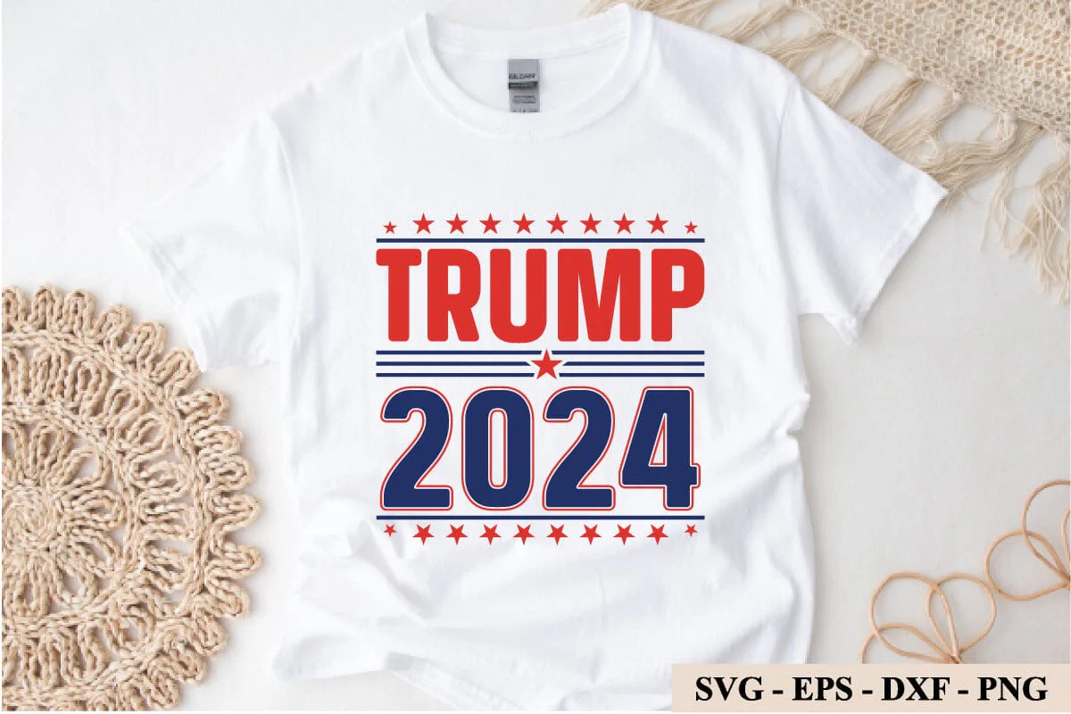 Trump 2024 SVG, Trump 2024 Png, President Trump, Digital Design for T-Shirts, Cricut & Silhouette, Digital Download, Instant Download - Image 3