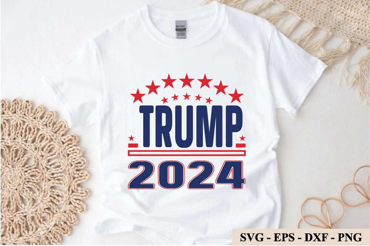 Trump 2024 SVG, Trump 2024 Png, President Trump, Digital Design for T-Shirts, Cricut & Silhouette, Digital Download, Instant Download - Image 3