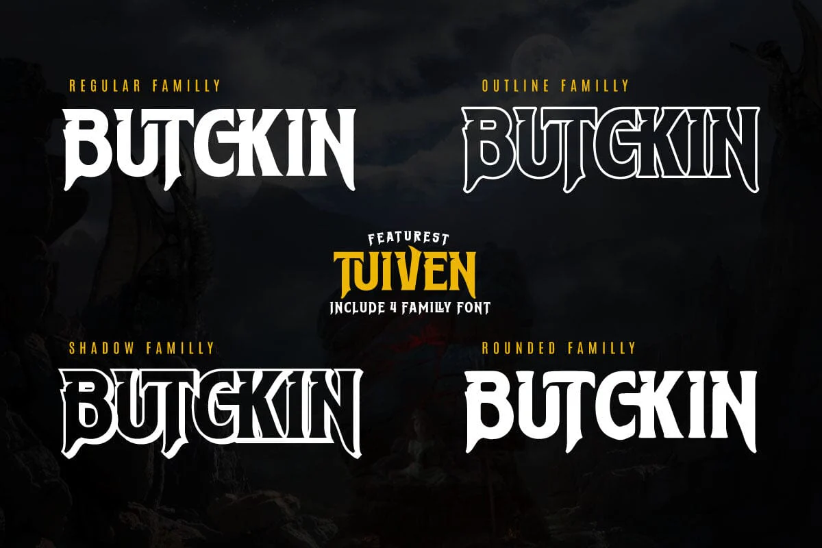 Tuiven - Movie Display Font - Image 10