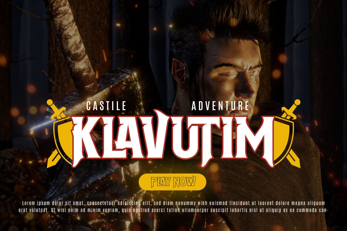 Tuiven - Movie Display Font - Image 9