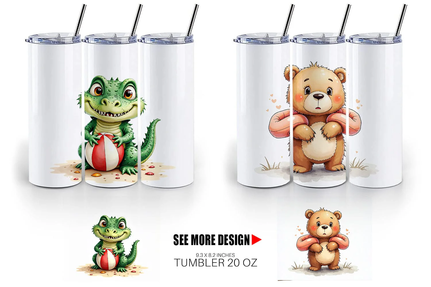 Tumbler Awkward Pool Animals - Image 6
