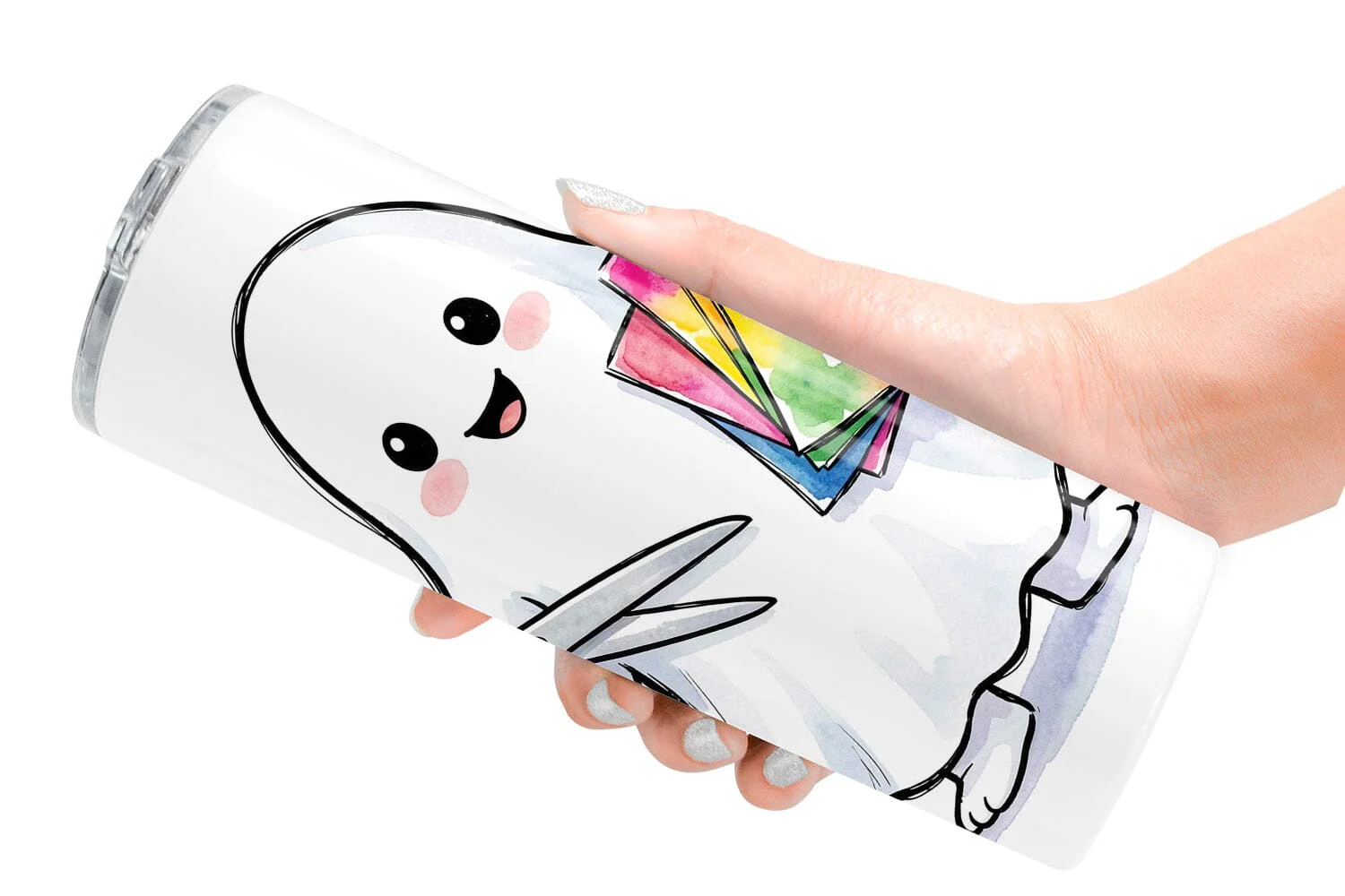 Tumbler Creative Art Teacher Ghost - Image 2