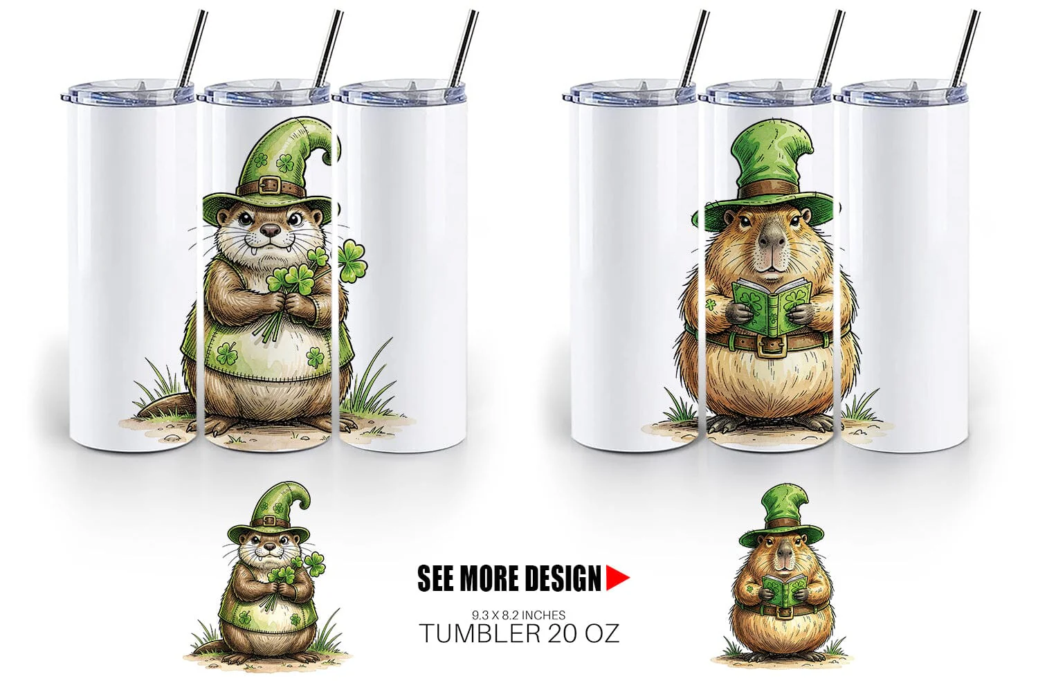 Tumbler Festive St Paddys Fauna - Image 5