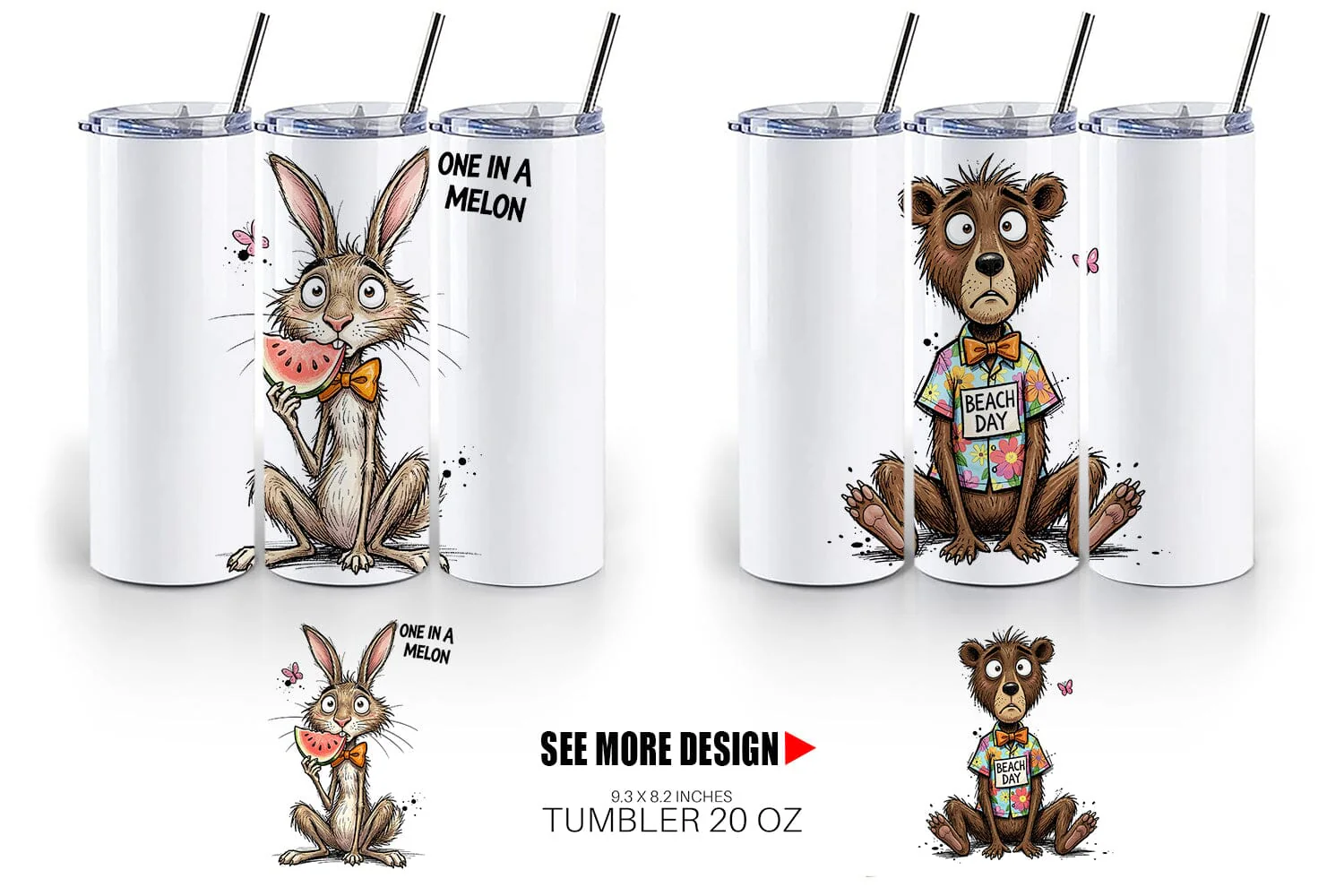 Tumbler Funny Summer Quote Animals - Image 4