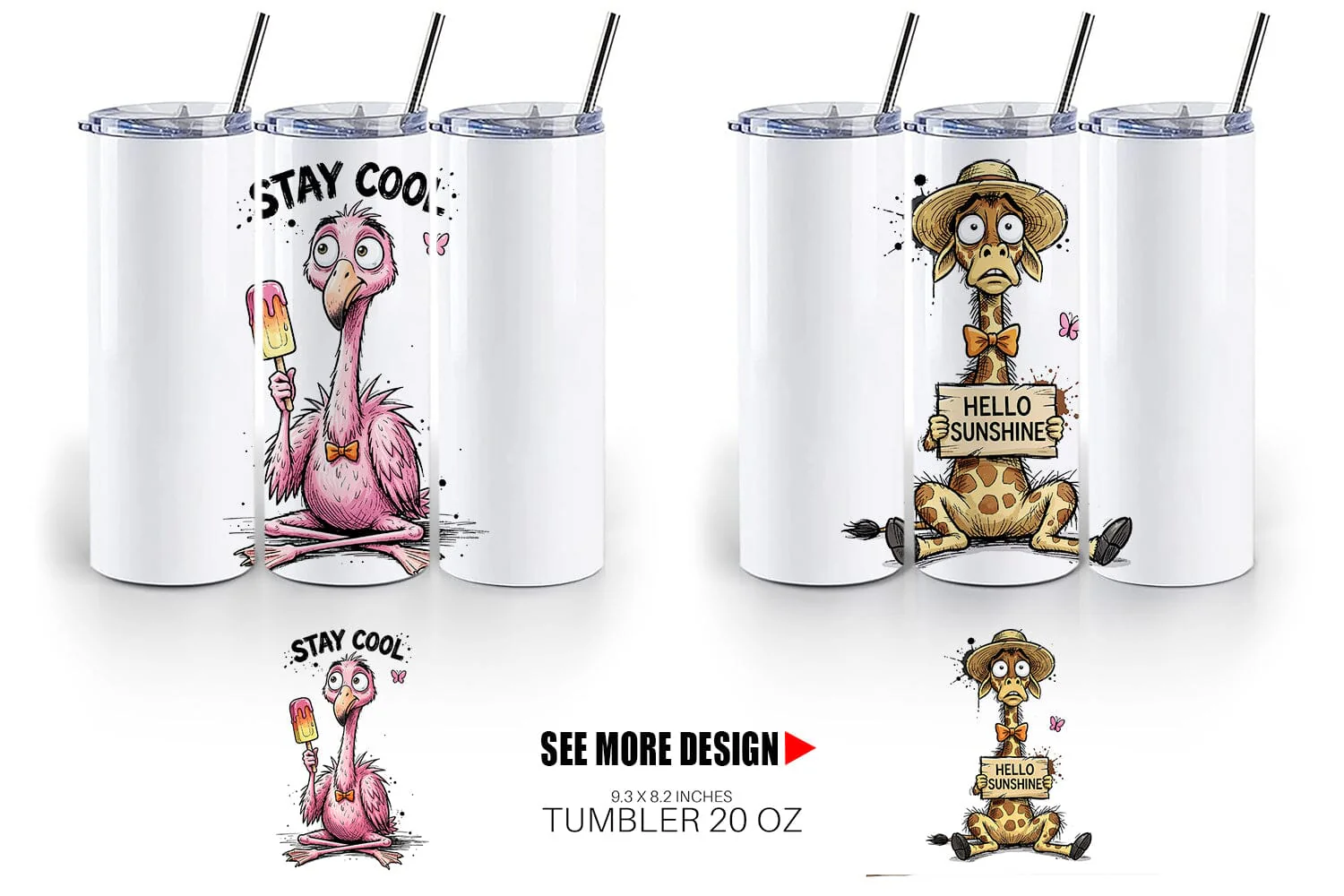 Tumbler Funny Summer Quote Animals - Image 6