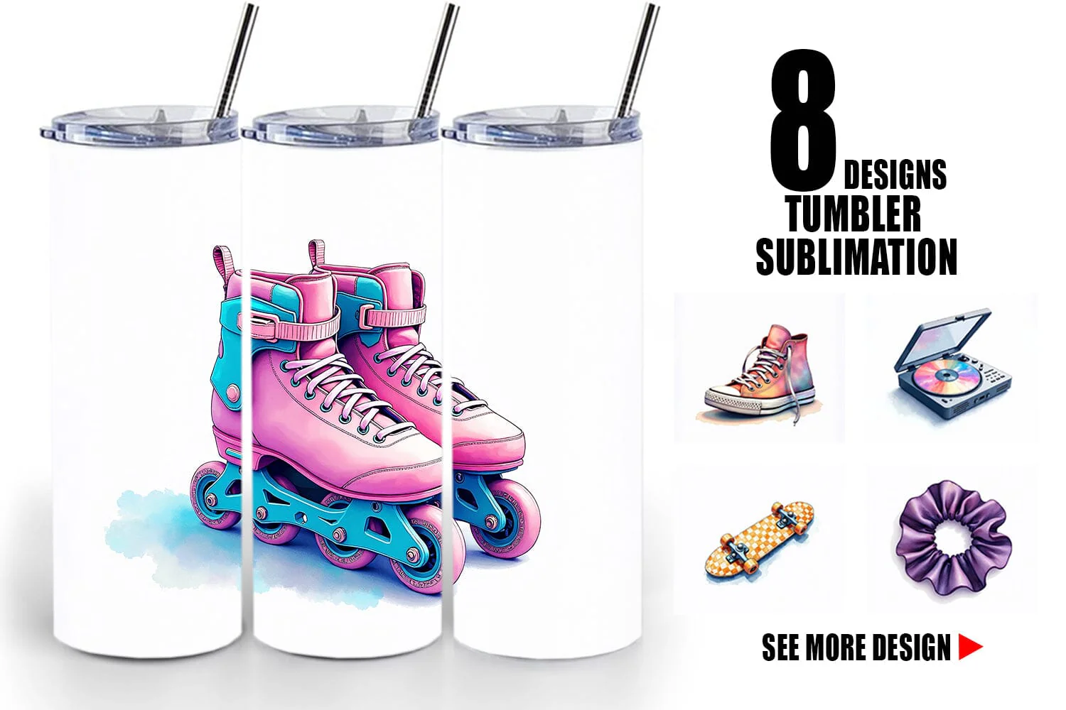 Tumbler Retro Roller Vibes