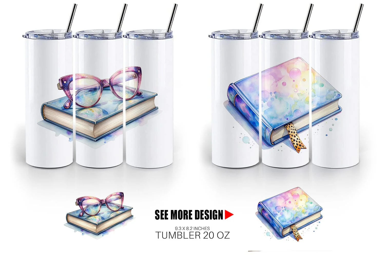 Tumbler Retro Teacher Books - Image 6