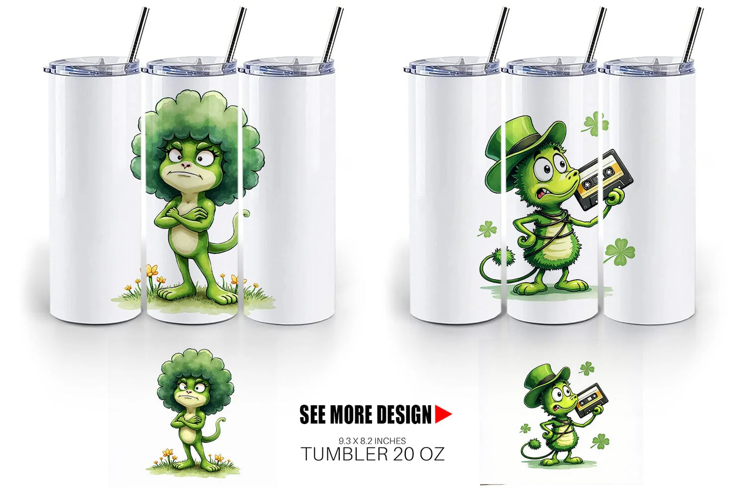 Tumbler Sarcastic Shamrock - Image 6