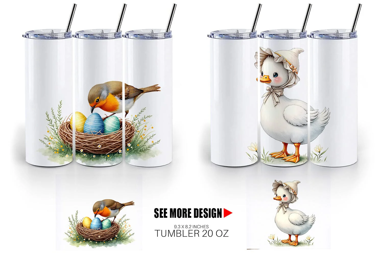 Tumbler Spring Garden Birds - Image 6