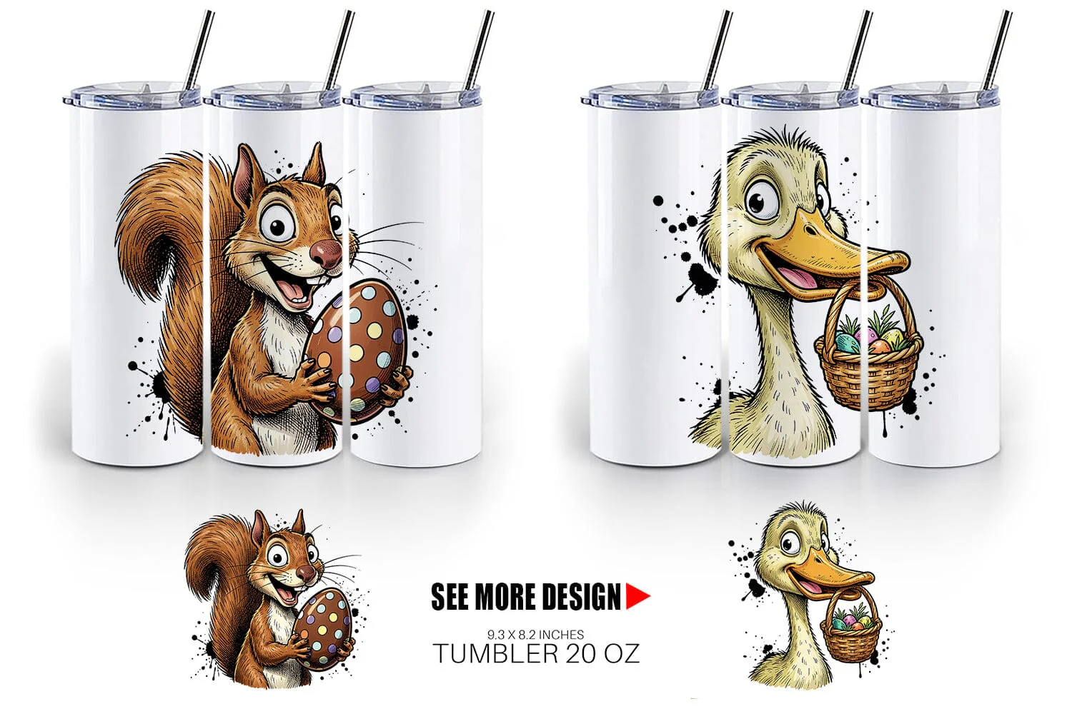 Tumbler Wacky Easter Animal - Image 4
