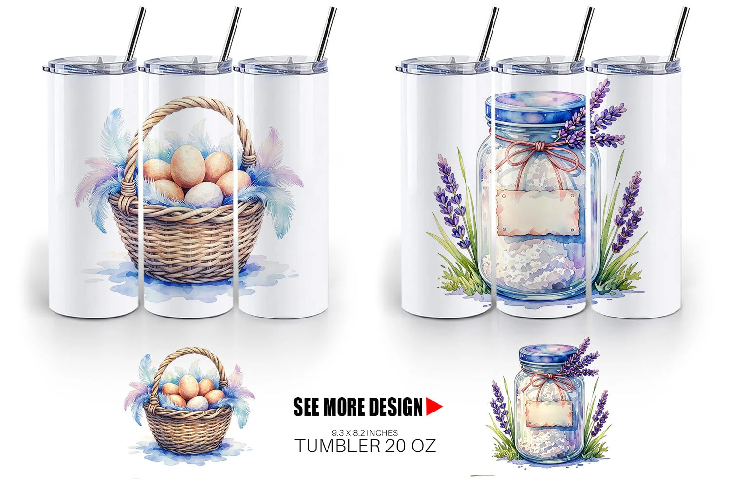 Tumbler Watercolor Baking Essentials - Image 3