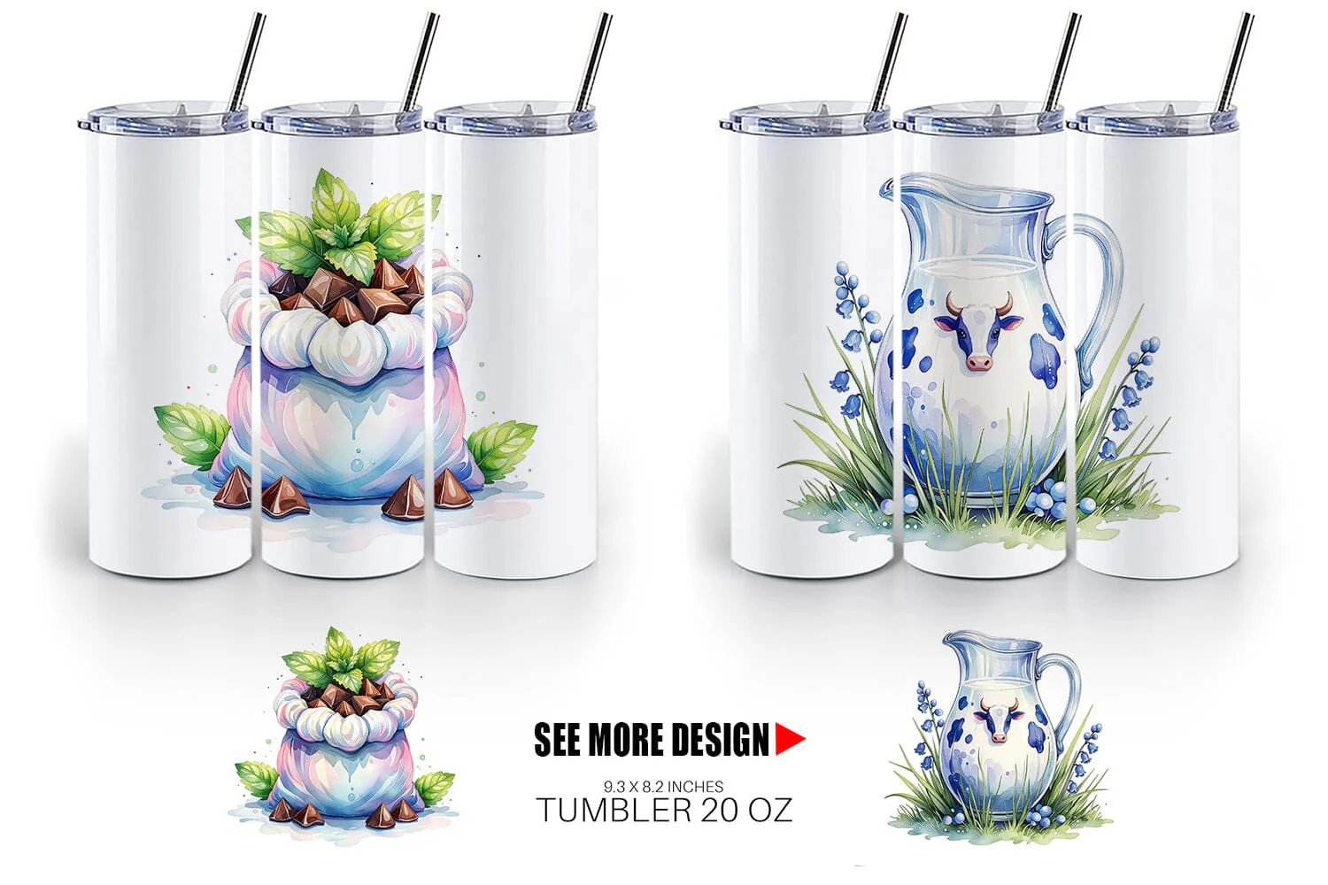 Tumbler Watercolor Baking Essentials - Image 4