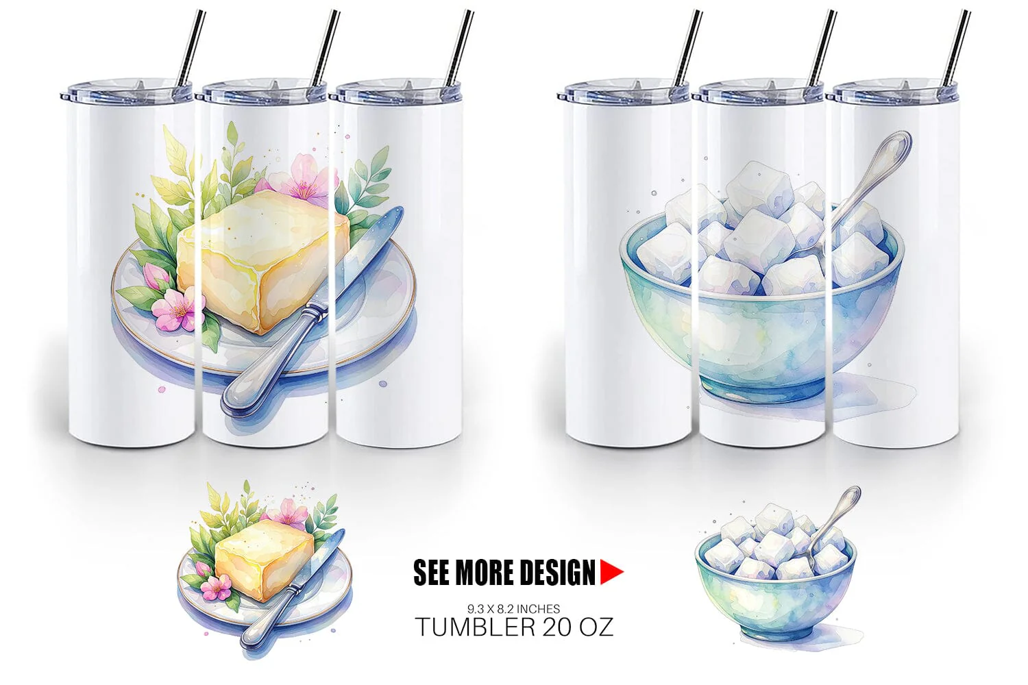 Tumbler Watercolor Baking Essentials - Image 5