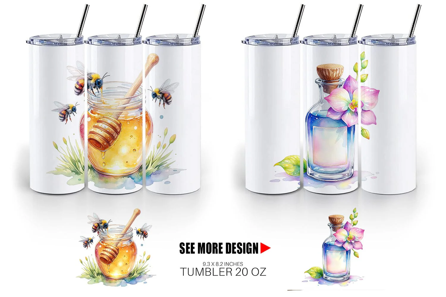 Tumbler Watercolor Baking Essentials - Image 6