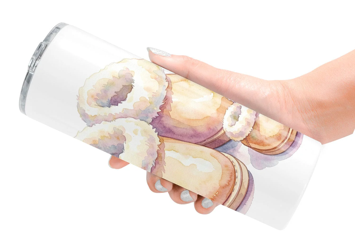 Tumbler Watercolor Cozy Tea Time Mom Lifestyle - Image 2