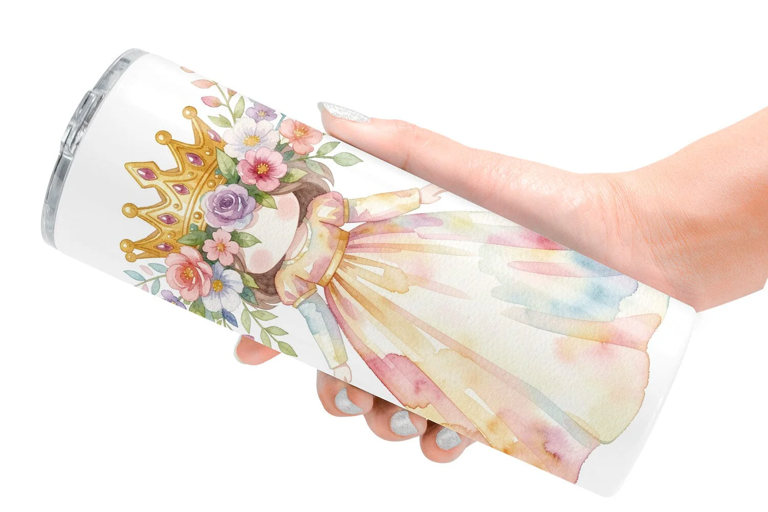 Tumbler Watercolor Fantasy Mom And Baby Creatures - Image 2