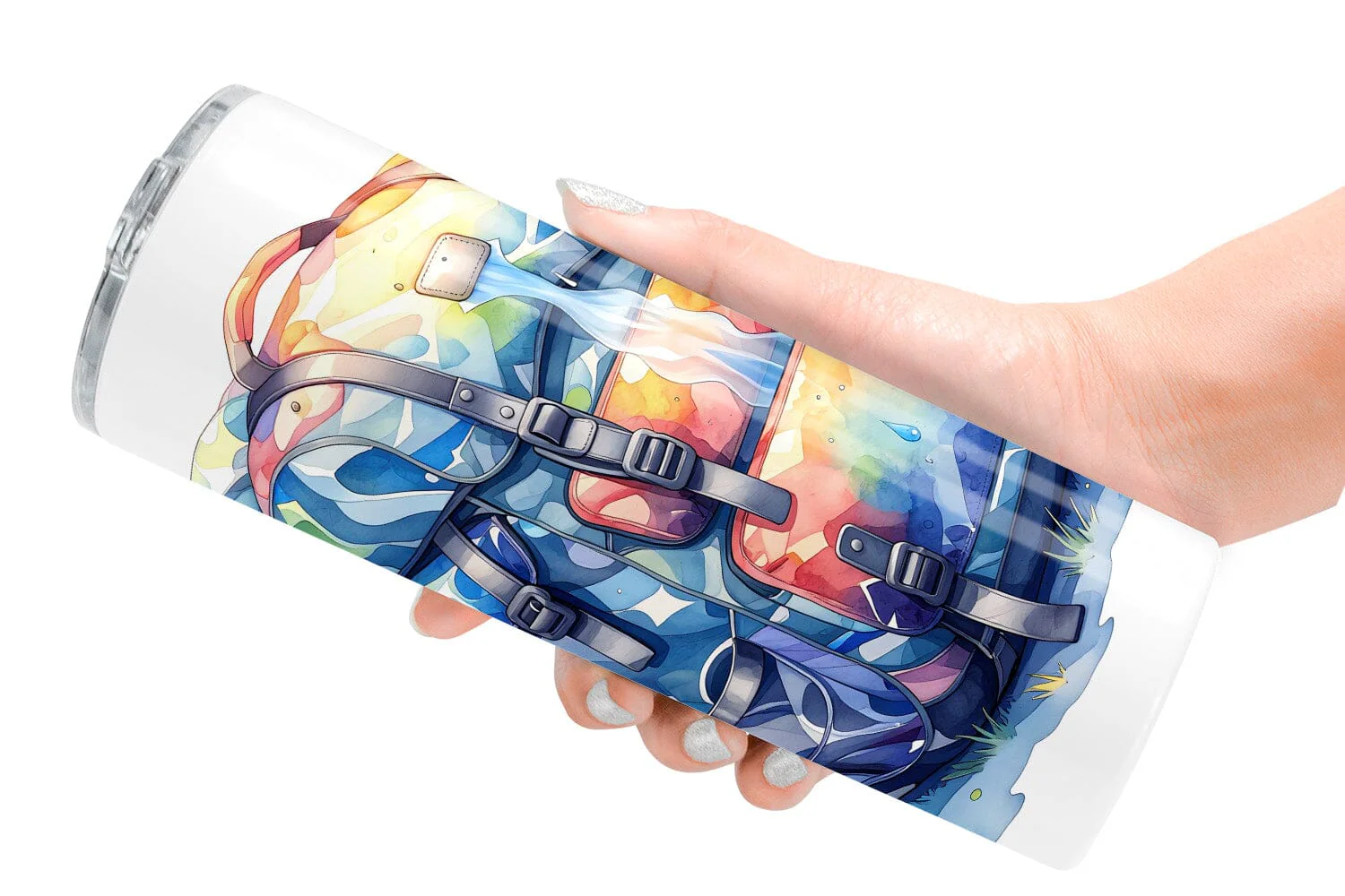 Tumbler Watercolor Funny Sarcastic Camping Gear - Image 2