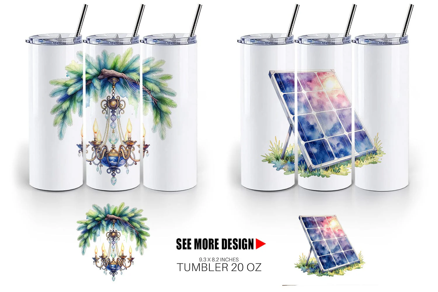Tumbler Watercolor Sarcastic Glamping Fails - Image 6