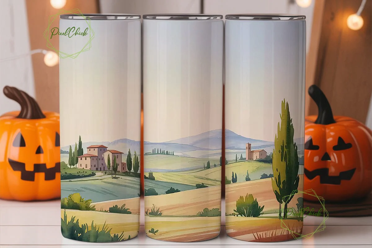 Tuscan Countryside 20oz Tumbler Wrap - Image 2