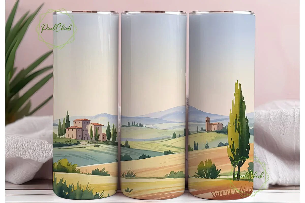 Tuscan Countryside 20oz Tumbler Wrap - Image 3