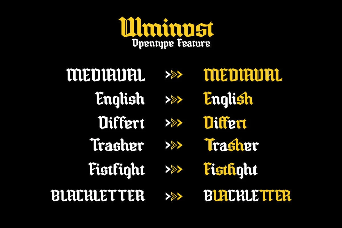 Ulminost - Blackletter Font - Image 5