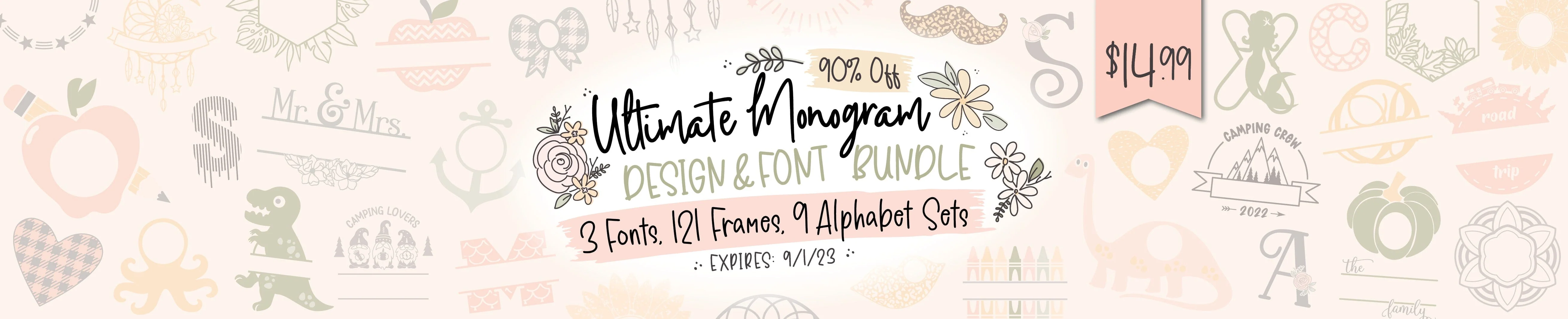 Ultimate Monogram Design & Font Bundle - Image 2