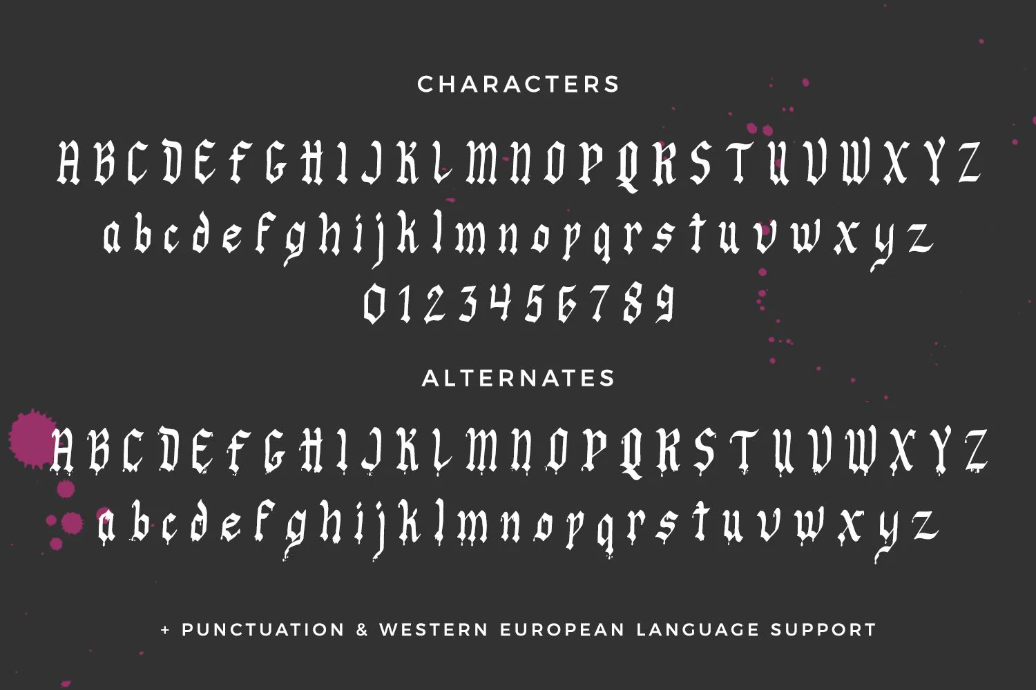 Undead Display Font - Drippy Blood Font - Image 10