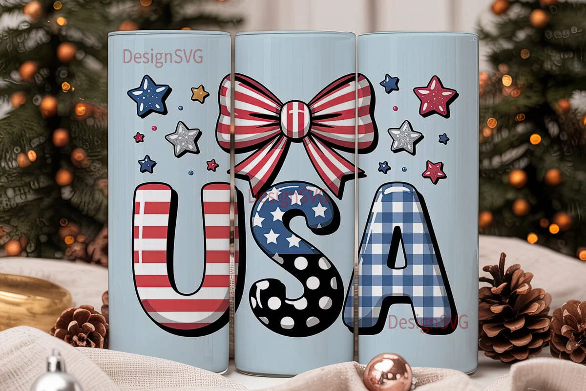 USA Patriotic Tumbler Wrap - Image 2
