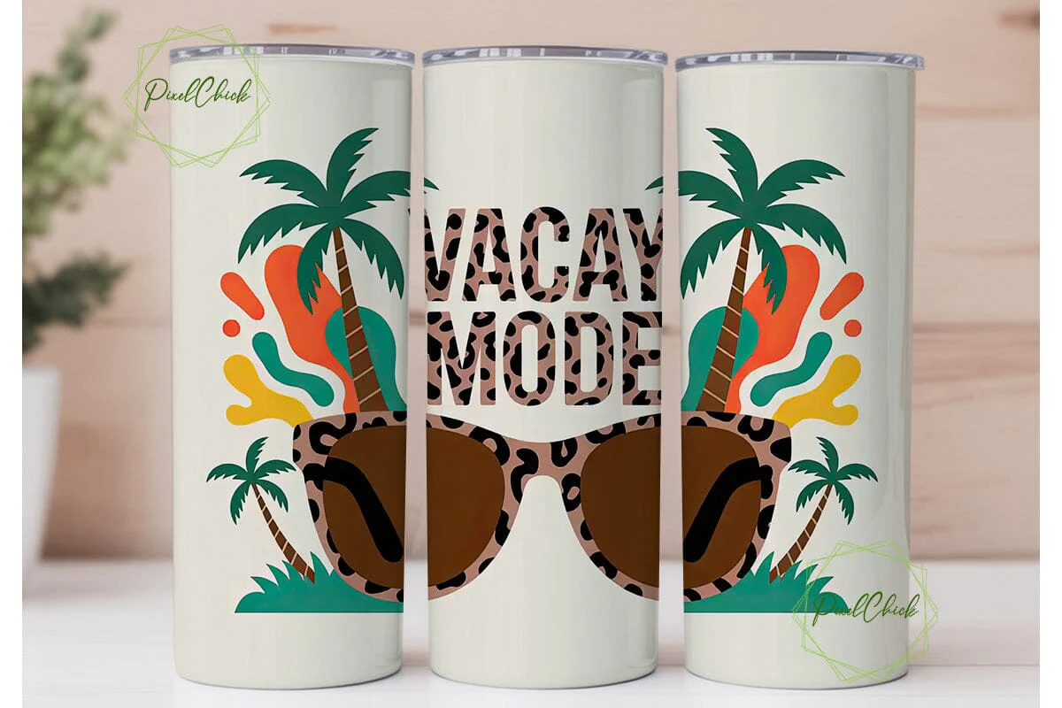 Vacay Mode Tropical Tumbler Wrap - Image 2