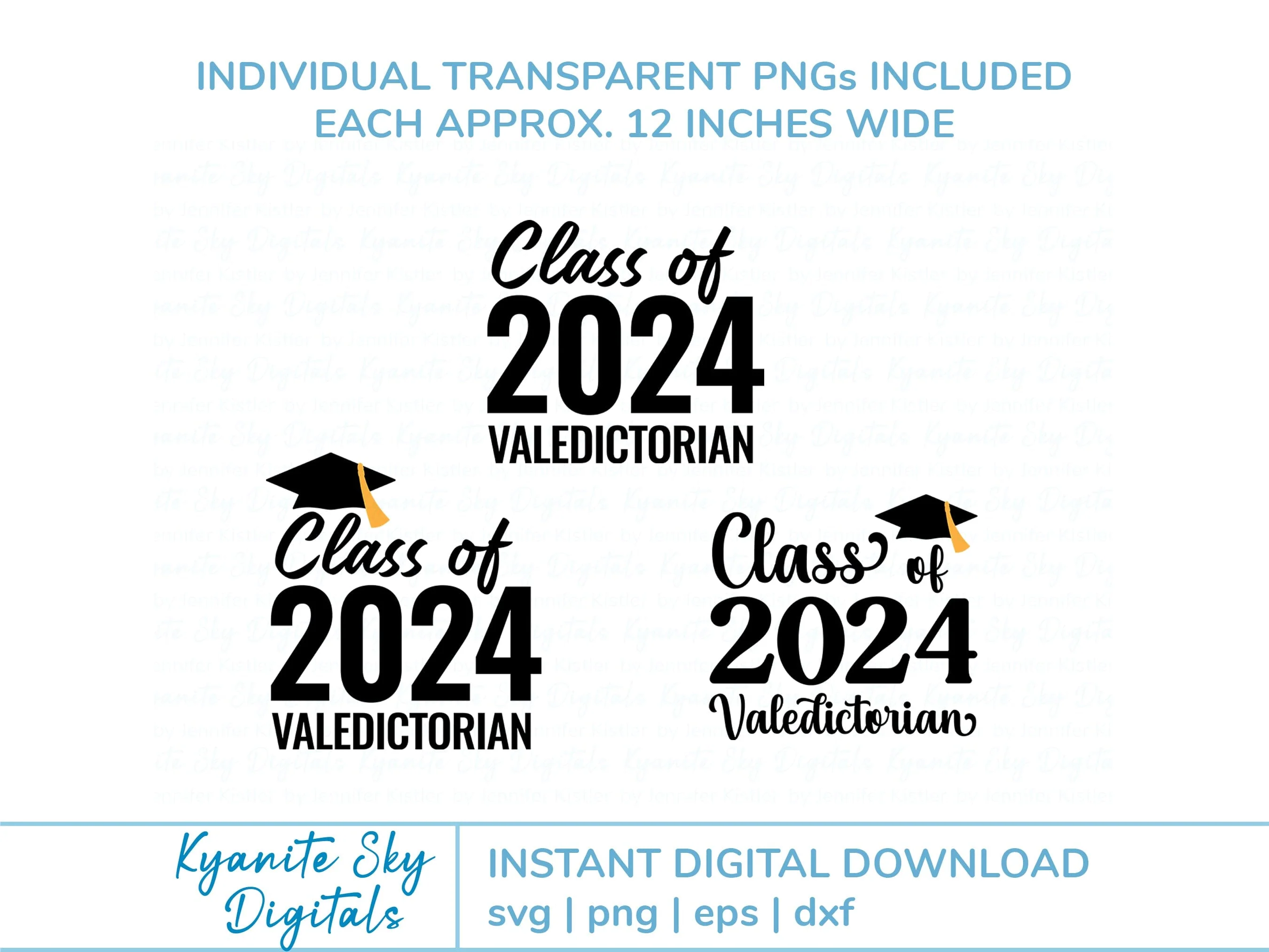 Valedictorian Graduation 2024 SVG bundle - Image 8