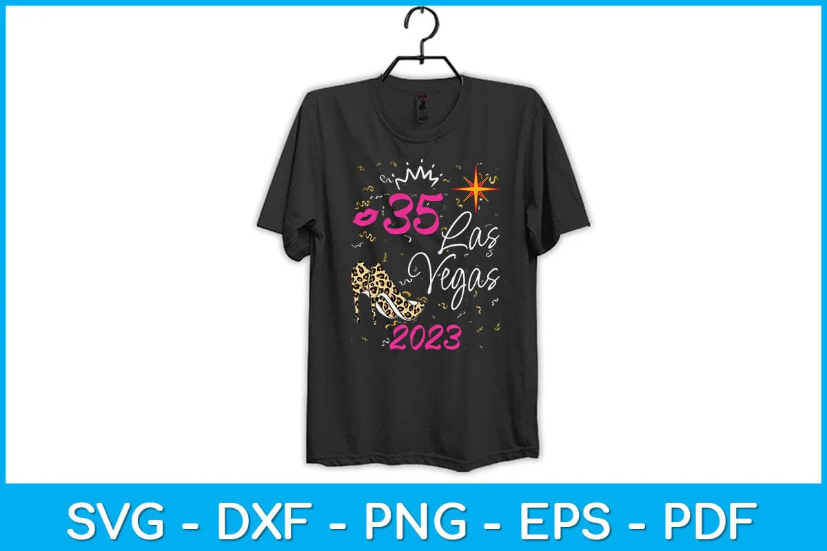 Vegas 35th Birthday Squad 2023 Svg Design - Image 2