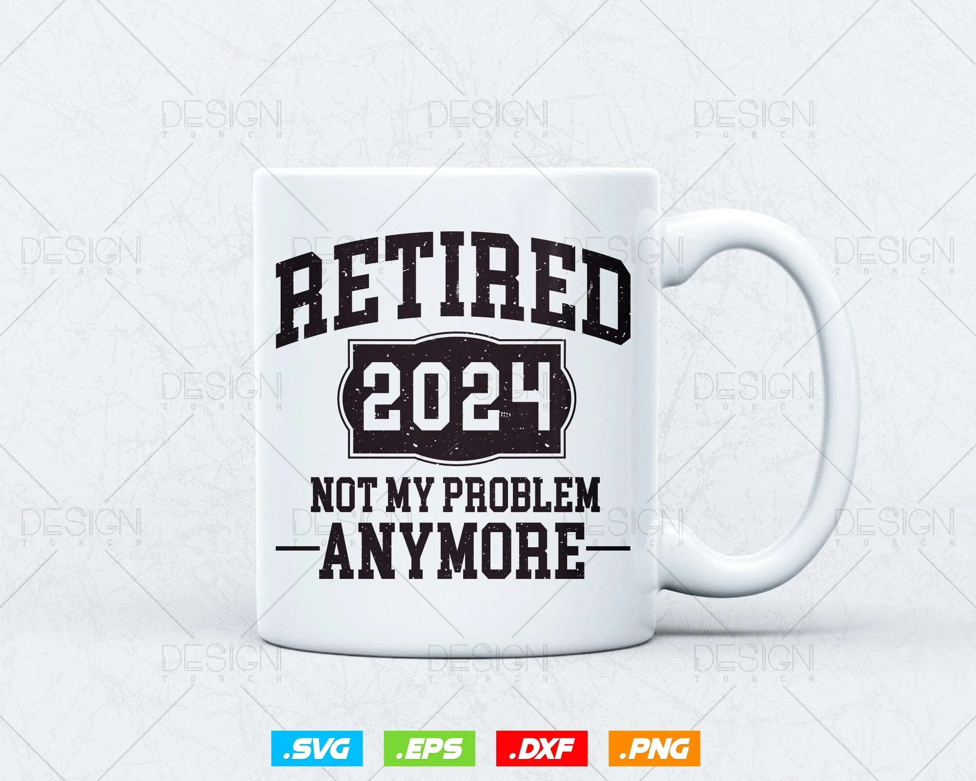 Vintage Retired 2024 Not My Problem Anymore Svg Png, Professional Svg, Dad Mom Grandpa Grandpas Gift, Fathers Day Svg, Svg Files for Cricut - Image 3
