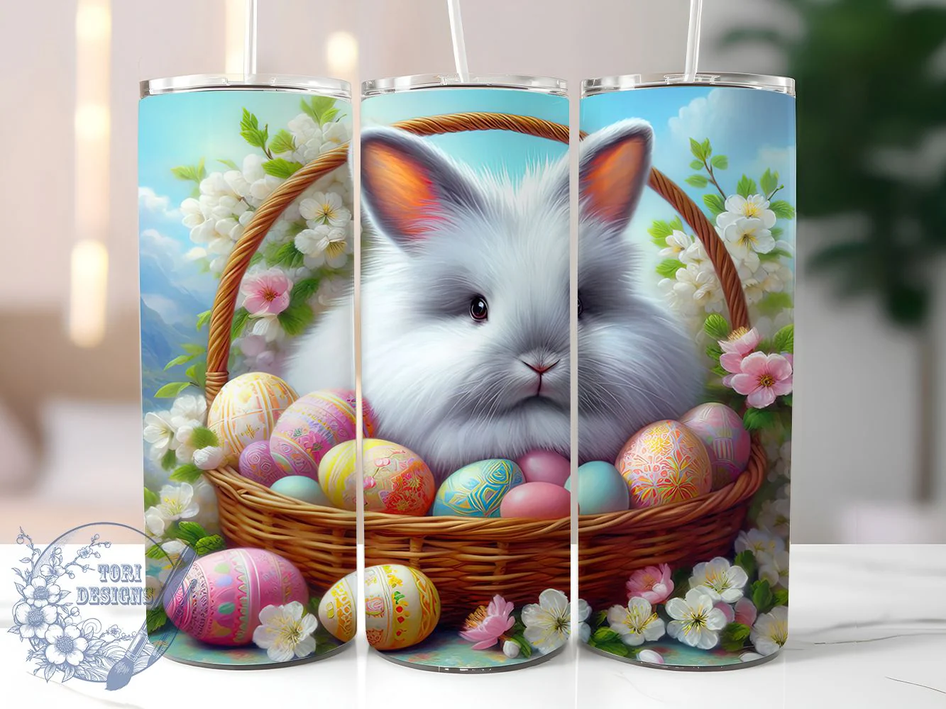 Vintage Retro Easter Bunny Tumbler, Easter Bunny Tumbler, Retro Easter Wrap, Stylish 20oz Wrap, Sublimation Design, Trendy Gift Idea, Inspirational Easter Tumbler