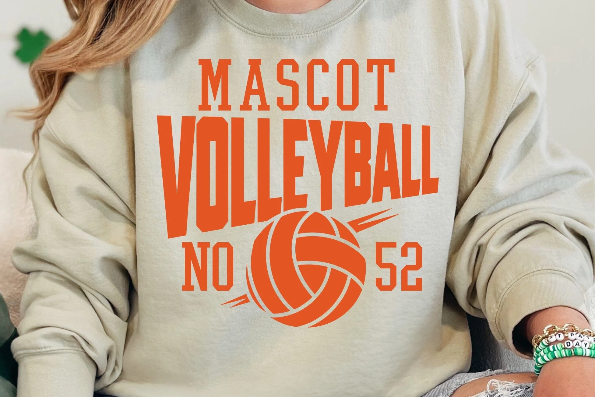 Volleyball Mascot SVG Design, Volleyball Bundle Svg, Volleyball Mom Svg, Volleyball Team Template Svg - Image 5