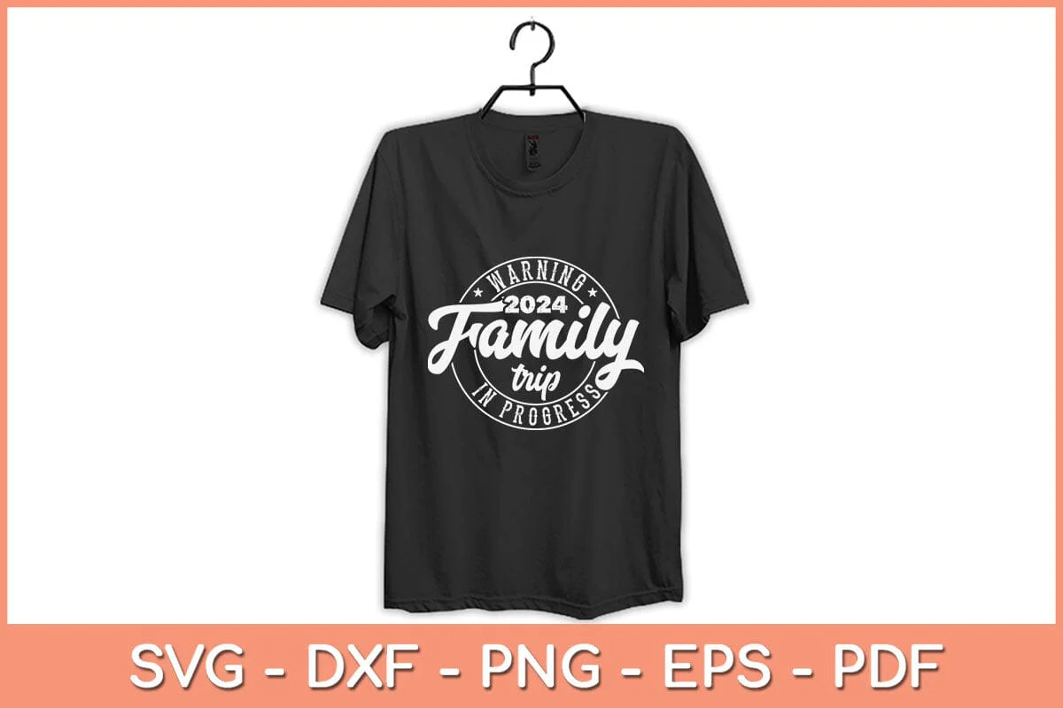 Warning Family Trip In  Progress 2024 Family Trip Svg Design - Image 2